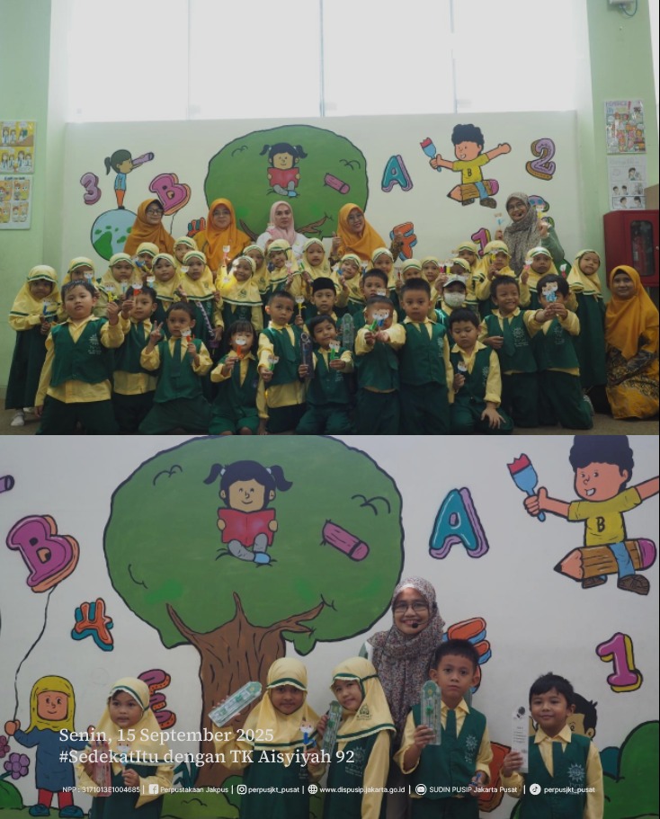 Ketupat Betawi Bersama TK Aisyiyah 92 Di Perpustakaan Jakarta Pusat